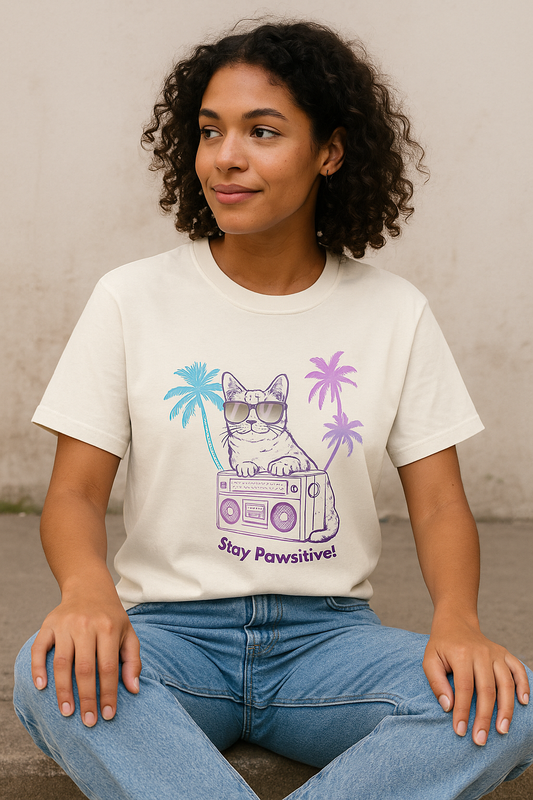 Stay Pawsitive - Unisex Classic Crew T-Shirt